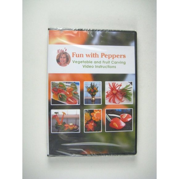 Nita's Fun with peppers DVD Vegetable Fruit Carving Instruction Video NTSC - Picture 1 of 3